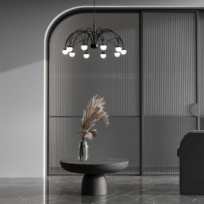 Подвесная люстра Eurosvet Ragno 90034/10 LED черный в Камышлове - kamyshlov.mebel24.online | фото 4