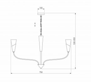 Подвесная люстра Eurosvet Rhyton 60167/6 латунь в Камышлове - kamyshlov.mebel24.online | фото 5