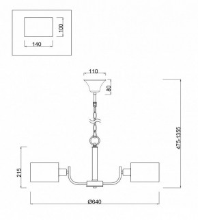 Подвесная люстра Freya Anita FR5012PL-05CH в Камышлове - kamyshlov.mebel24.online | фото 4