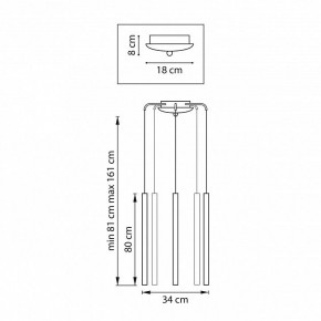 Подвесная люстра Lightstar Tubo L5T747443 в Камышлове - kamyshlov.mebel24.online | фото 3