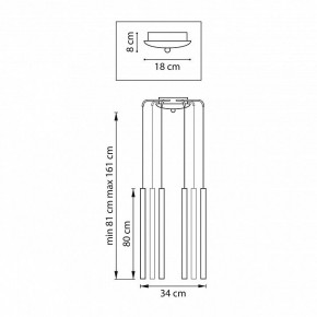 Подвесная люстра Lightstar Tubo L8T747443 в Камышлове - kamyshlov.mebel24.online | фото 3