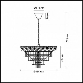Подвесная люстра Lumion Esme 5233/8 в Камышлове - kamyshlov.mebel24.online | фото 4