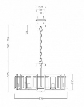 Подвесная люстра Maytoni Bowi H009PL-06G в Камышлове - kamyshlov.mebel24.online | фото 4