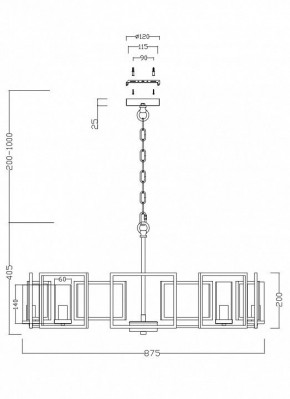 Подвесная люстра Maytoni Bowi H009PL-08G в Камышлове - kamyshlov.mebel24.online | фото 4