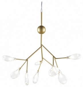 Подвесная люстра Natali Kovaltseva GRACE ll GRACE 75554/9С GOLD SATIN в Камышлове - kamyshlov.mebel24.online | фото