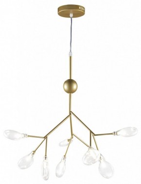 Подвесная люстра Natali Kovaltseva GRACE ll GRACE 75554/9С GOLD SATIN в Камышлове - kamyshlov.mebel24.online | фото 2
