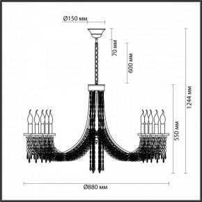 Подвесная люстра Odeon Light Capel 5063/10 в Камышлове - kamyshlov.mebel24.online | фото 5