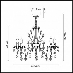 Подвесная люстра Odeon Light Versia 4977/8 в Камышлове - kamyshlov.mebel24.online | фото 6