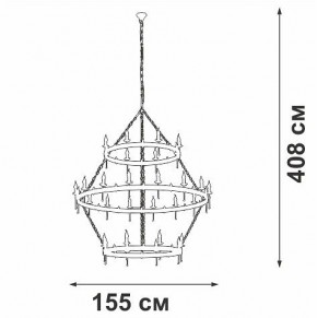 Подвесная люстра Vitaluce V1872 V1872-7/16+8+8 в Камышлове - kamyshlov.mebel24.online | фото 3