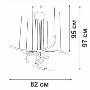 Подвесная люстра Vitaluce V3777 V3777-0/4S в Камышлове - kamyshlov.mebel24.online | фото 5