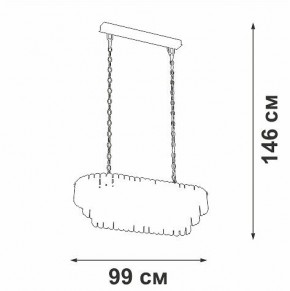 Подвесная люстра Vitaluce V5353 V5353-8/19 в Камышлове - kamyshlov.mebel24.online | фото 4