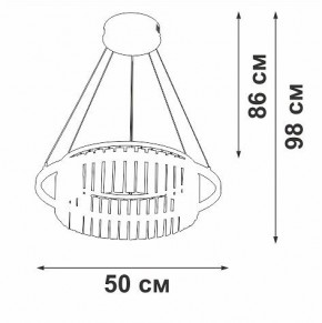 Подвесная люстра Vitaluce V54010 V54010-0/1S в Камышлове - kamyshlov.mebel24.online | фото 6