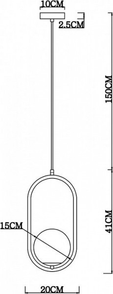 Подвесной светильник Arte Lamp Matisse A7745SP-1AB в Камышлове - kamyshlov.mebel24.online | фото 4
