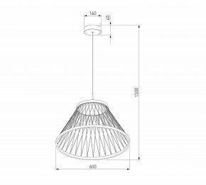 Подвесной светильник Eurosvet Cesta 40017/1 LED коричневый в Камышлове - kamyshlov.mebel24.online | фото 5