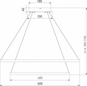 Подвесной светильник Eurosvet Collars 90264/2 латунь в Камышлове - kamyshlov.mebel24.online | фото 3