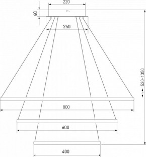 Подвесной светильник Eurosvet Collars 90264/3 латунь в Камышлове - kamyshlov.mebel24.online | фото 3