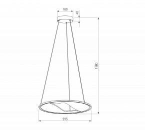Подвесной светильник Eurosvet Occhio 40027/1 LED серый в Камышлове - kamyshlov.mebel24.online | фото 5