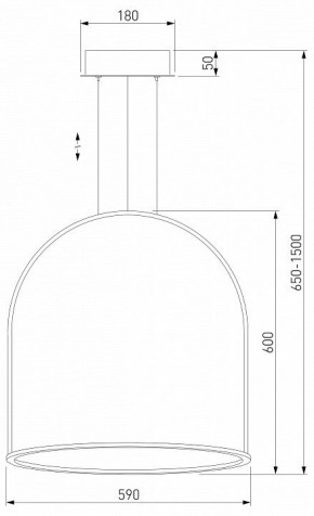 Подвесной светильник Eurosvet Over 90323/1 белый в Камышлове - kamyshlov.mebel24.online | фото 4