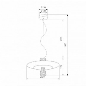 Подвесной светильник Eurosvet Titania 40029/1 LED белый в Камышлове - kamyshlov.mebel24.online | фото 4