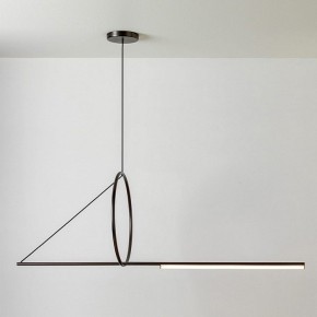 Подвесной светильник Imperiumloft Suspension Cercle Et Trait – Graphite Satine 40.1282-0 в Камышлове - kamyshlov.mebel24.online | фото