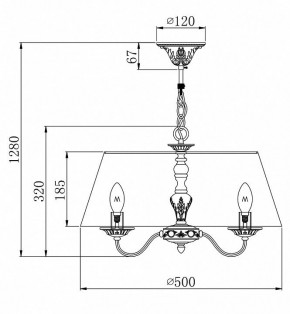 Подвесной светильник Maytoni Bouquet ARM023-PL-03-S в Камышлове - kamyshlov.mebel24.online | фото 4