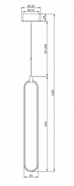 Подвесной светильник Maytoni Chain MOD017PL-L13N в Камышлове - kamyshlov.mebel24.online | фото 5