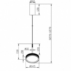 Подвесной светильник Maytoni El MOD041PL-L15WG3K в Камышлове - kamyshlov.mebel24.online | фото 5