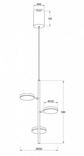 Подвесной светильник Maytoni Fad MOD070PL-L18WK в Камышлове - kamyshlov.mebel24.online | фото 4