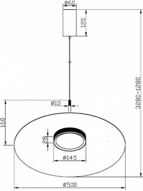 Подвесной светильник Maytoni Halo MOD041PL-L15W3K1 в Камышлове - kamyshlov.mebel24.online | фото 4