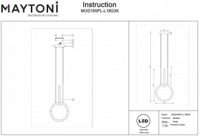 Подвесной светильник Maytoni Node MOD165PL-L18G3K в Камышлове - kamyshlov.mebel24.online | фото 3