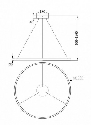 Подвесной светильник Maytoni Rim MOD058PL-L54BS4K в Камышлове - kamyshlov.mebel24.online | фото 4