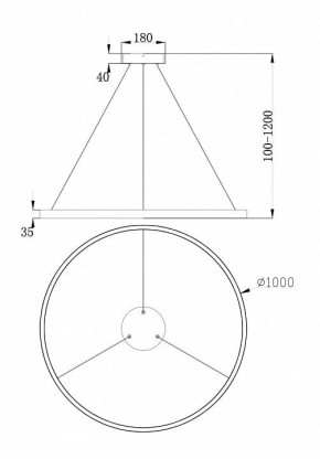 Подвесной светильник Maytoni Rim MOD058PL-L54W4K в Камышлове - kamyshlov.mebel24.online | фото 4