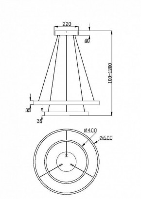 Подвесной светильник Maytoni Rim MOD058PL-L55BSK в Камышлове - kamyshlov.mebel24.online | фото 4