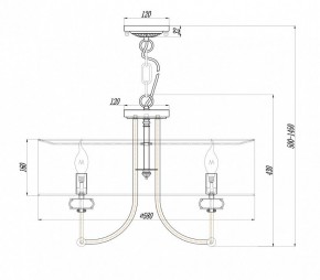 Подвесной светильник Maytoni Roma ARM006PL-06G в Камышлове - kamyshlov.mebel24.online | фото 3
