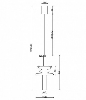 Подвесной светильник Maytoni Sound Wave MOD255PL-01B2 в Камышлове - kamyshlov.mebel24.online | фото 4