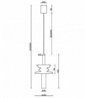Подвесной светильник Maytoni Sound Wave MOD255PL-01B3 в Камышлове - kamyshlov.mebel24.online | фото 4