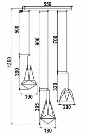 Подвесной светильник Maytoni Spider T021-03-B в Камышлове - kamyshlov.mebel24.online | фото 6