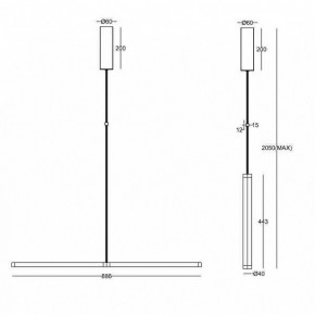 Подвесной светильник Maytoni Supersymmetry P096PL-L11WK в Камышлове - kamyshlov.mebel24.online | фото 8