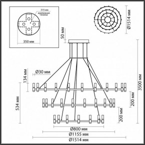 Подвесной светильник Odeon Light Candel 5009/204L в Камышлове - kamyshlov.mebel24.online | фото 5