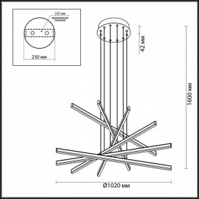 Подвесной светильник Odeon Light Rudy 3890/96L в Камышлове - kamyshlov.mebel24.online | фото 6