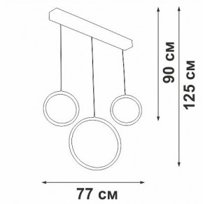 Подвесной светильник Vitaluce V3050 V3050-1/3S в Камышлове - kamyshlov.mebel24.online | фото 5