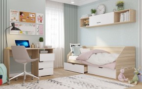 Полка 2032 АНТАЛИЯ (Сонома/Белый софт) в Камышлове - kamyshlov.mebel24.online | фото 2