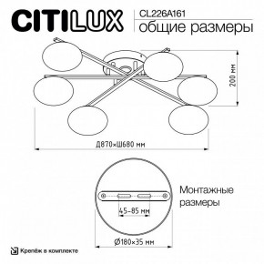 Потолочная люстра Citilux Atman Smart CL226A161 в Камышлове - kamyshlov.mebel24.online | фото 9