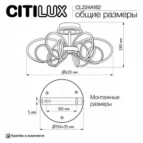 Потолочная люстра Citilux Salma Smart CL224A162 в Камышлове - kamyshlov.mebel24.online | фото 12