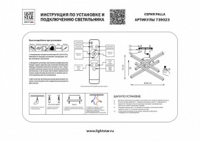 Потолочная люстра Lightstar Palla 739023 в Камышлове - kamyshlov.mebel24.online | фото 2