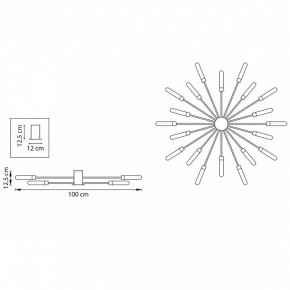 Потолочная люстра Lightstar Ragno 732203 в Камышлове - kamyshlov.mebel24.online | фото 5