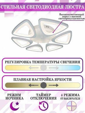 Потолочная люстра Natali Kovaltseva Smart home LED LAMPS 81216 в Камышлове - kamyshlov.mebel24.online | фото 5