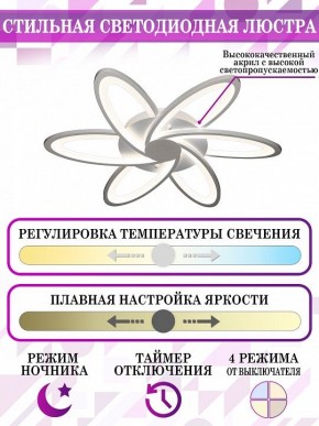 Потолочная люстра Natali Kovaltseva Smart home LED LAMPS 81217 в Камышлове - kamyshlov.mebel24.online | фото 5