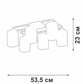 Потолочная люстра Vitaluce V3092 V3092-1/6PL в Камышлове - kamyshlov.mebel24.online | фото 4