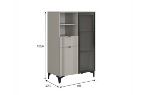 РИЧ Комод 2 со стеклом в Камышлове - kamyshlov.mebel24.online | фото 2